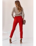 Elegant red trousers with a crease MP45138 - Online store - Boutique